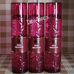 3X Bath & Body Works Everyday Luxury PINK OBSESSED Mist Sprays Collection Set